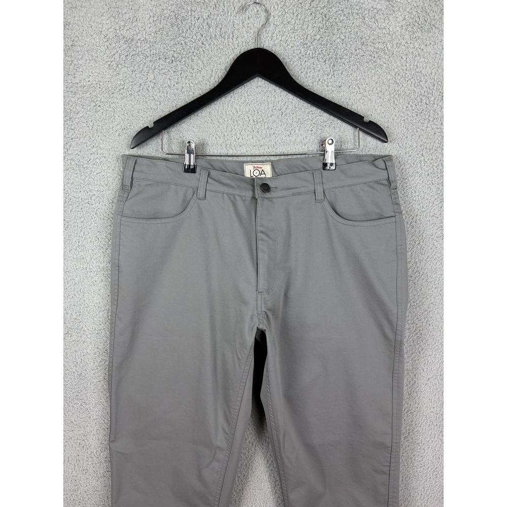 RailRiders Pants Mens 36x30 Gray Stretch Chino Travel LOA Love Of Adventure Mens